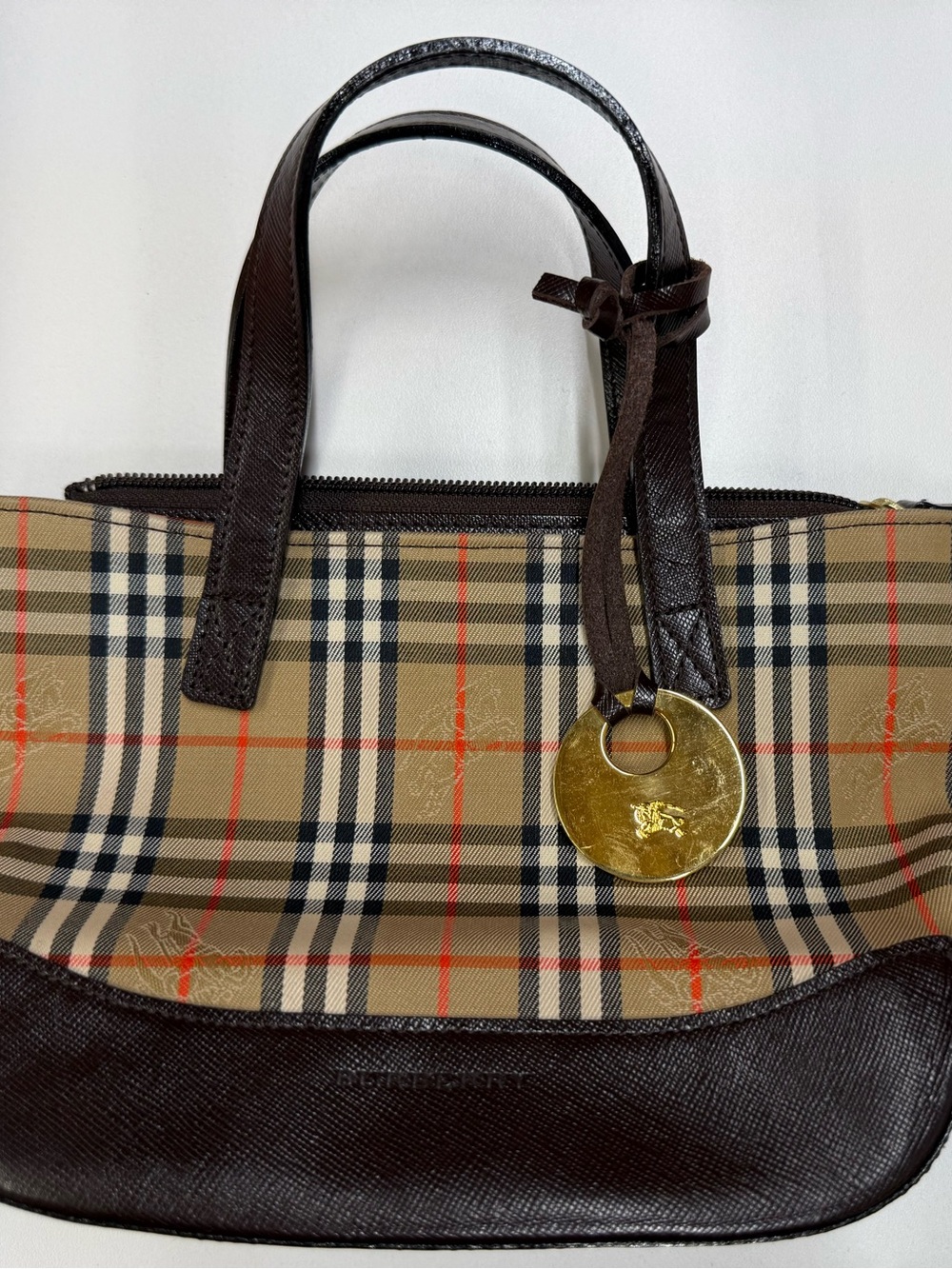 Burberry Haymarket Check Tote Bag
